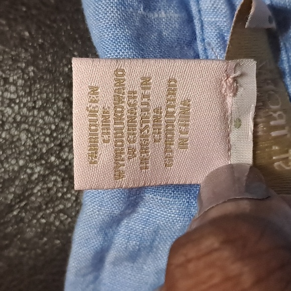 ST. Tropez Linen Tunic Blouse Top Size M - Picture 8 of 8